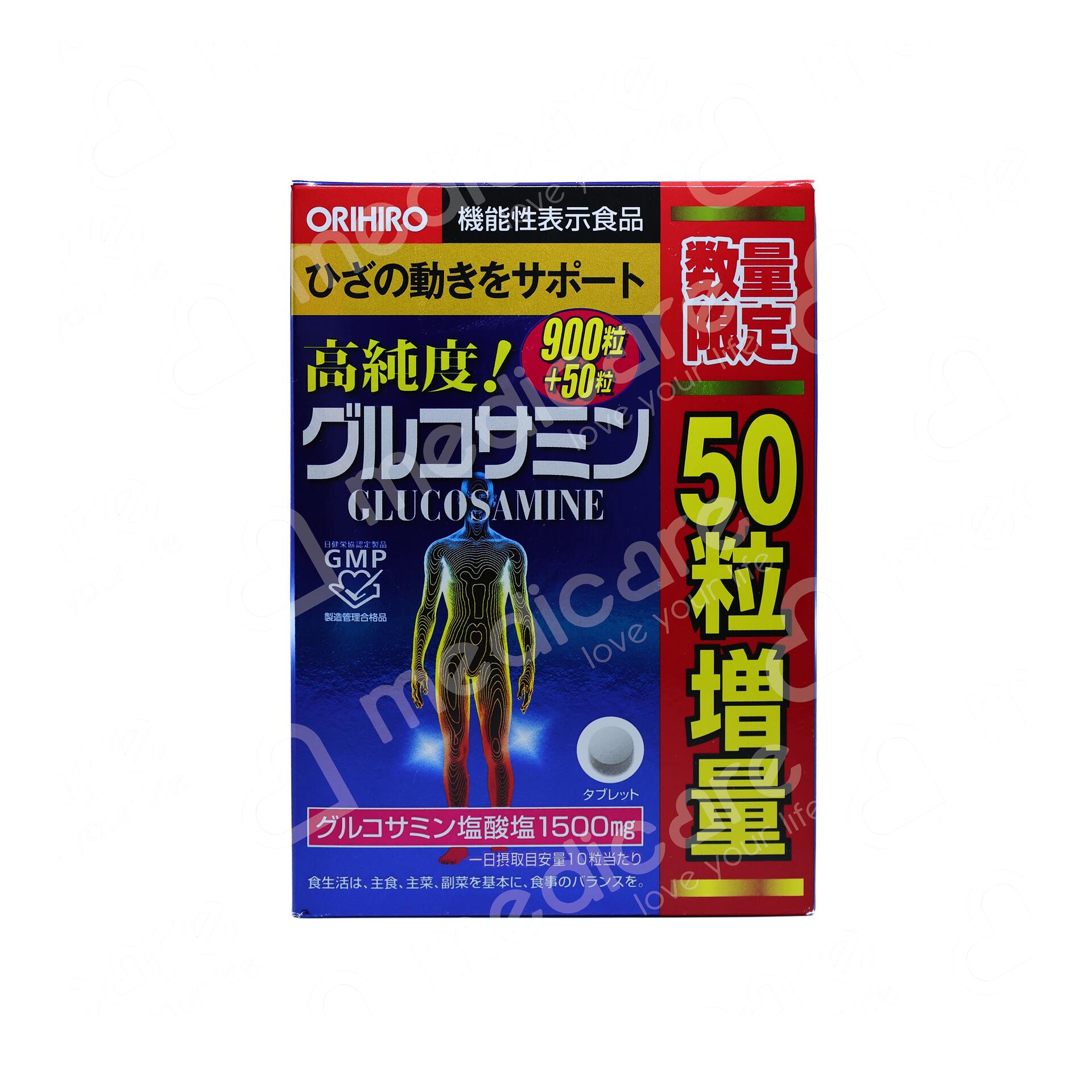 Sản phẩm Viên Uống ORIHIRO Glucosamine 1500mg Bảo Vệ Khớp | Hộp 950 viên