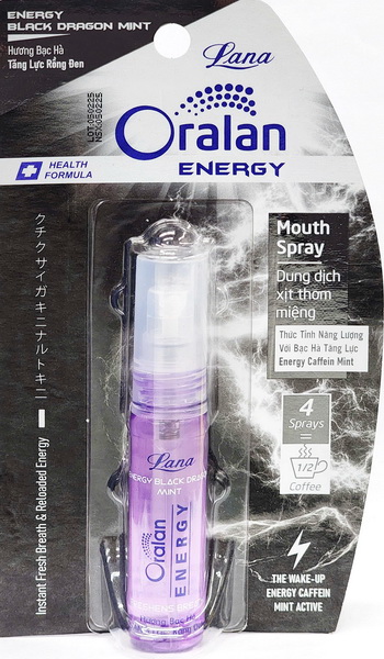 Sản phẩm Xịt Thơm Miệng ORALAN Tăng Lực Rồng Đen | 8ml