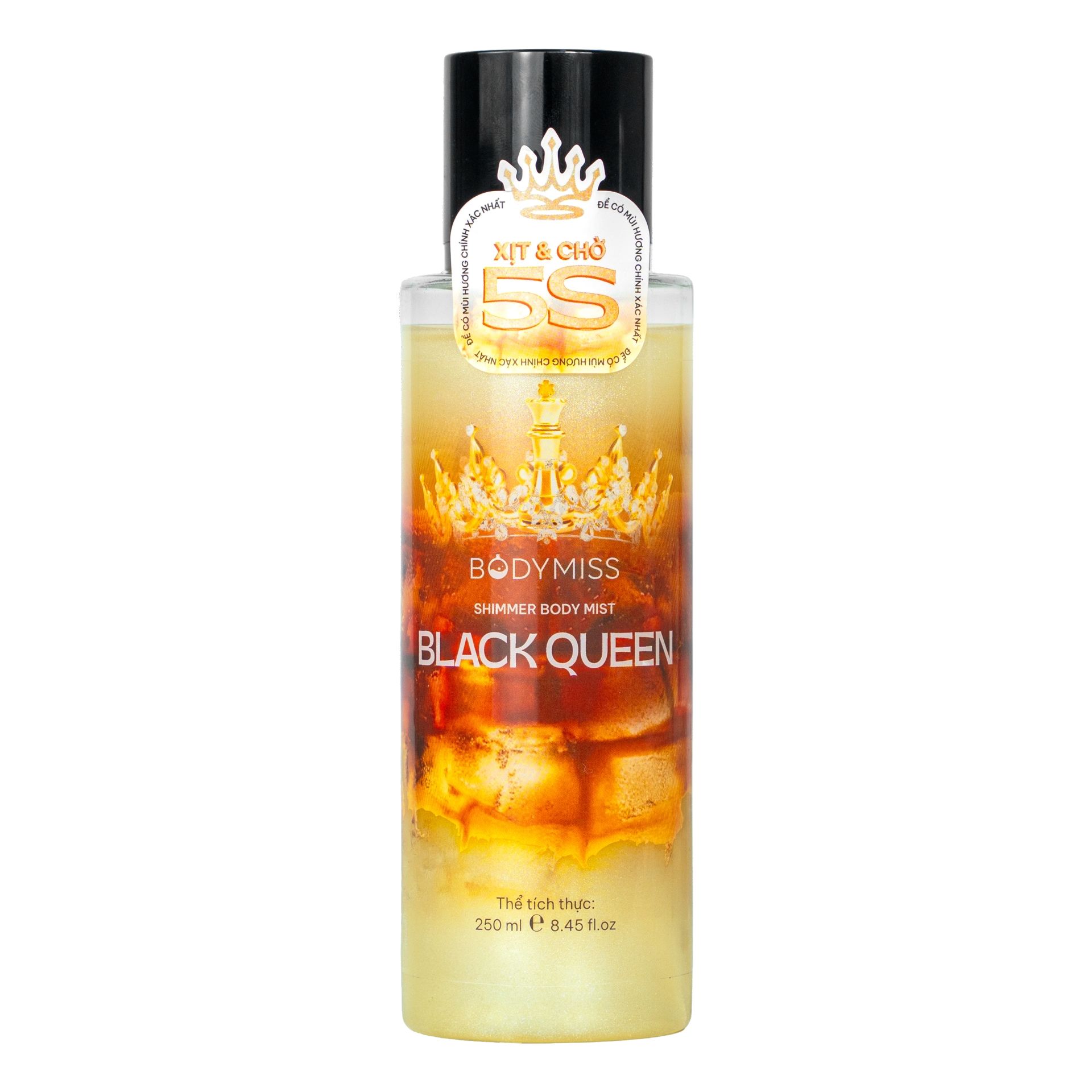 Sản phẩm Xịt Thơm BODYMISS Shimmer Body Mist Black Queen | 250ml
