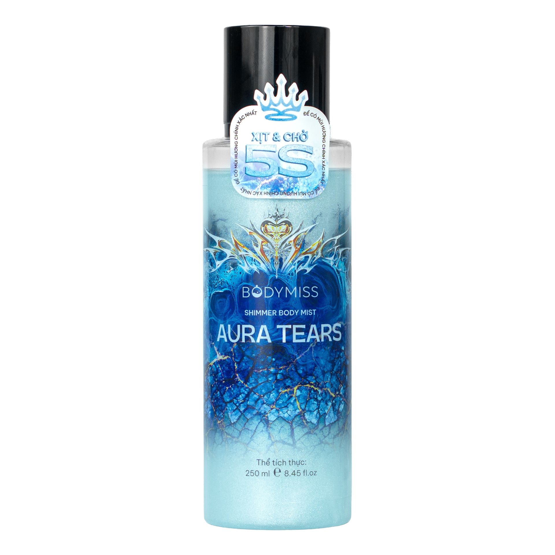 Sản phẩm Xịt Thơm BODYMISS Shimmer Body Mist Aura Tears | 250ml